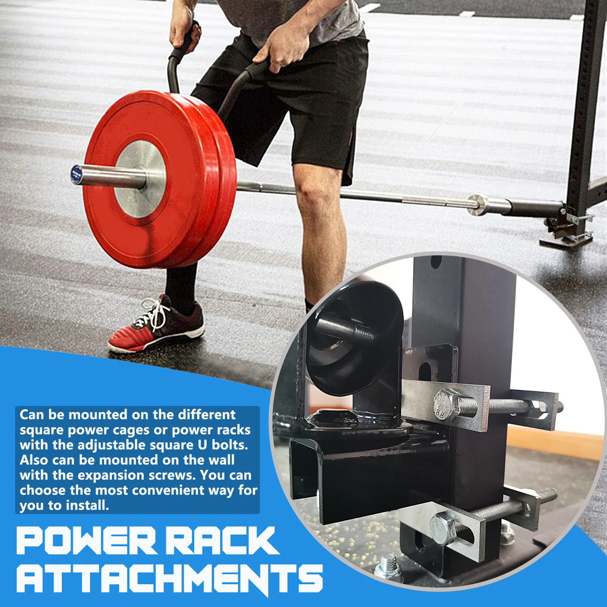 Landmine Base Gym Equipment Power Cage Landmine for Almost of Power Rack T Bar Row Platform Landmine Attachments for Squate RacK