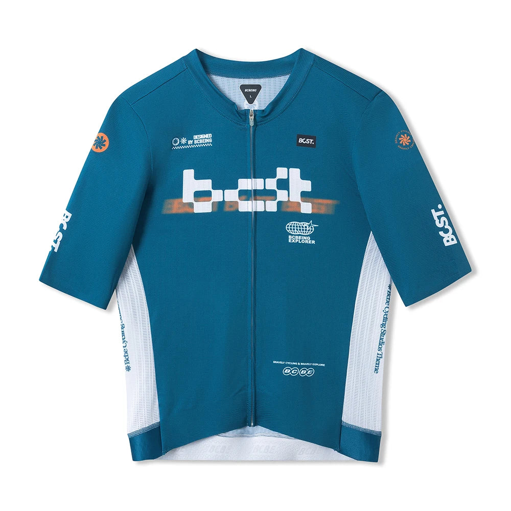 BCBE-ING New Summer Cycling Jersey Shorts Sleeve LightWeight CoolMax Fabric Breathable Quick Dry Race Fit Cycling Maillot