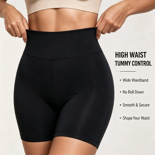 Women High Waist Seamless Biker Shorts Butt Lifting Compression Yoga Shorts Soft Stretch Fitness Workout Cycling Short Pants For Gym Daily Wear