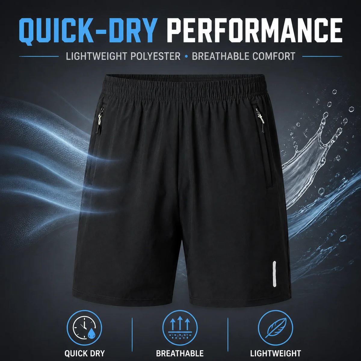 Quick-Dry Running Shorts Breathable Lightweight Athletic Shorts for Men Gym Training Best