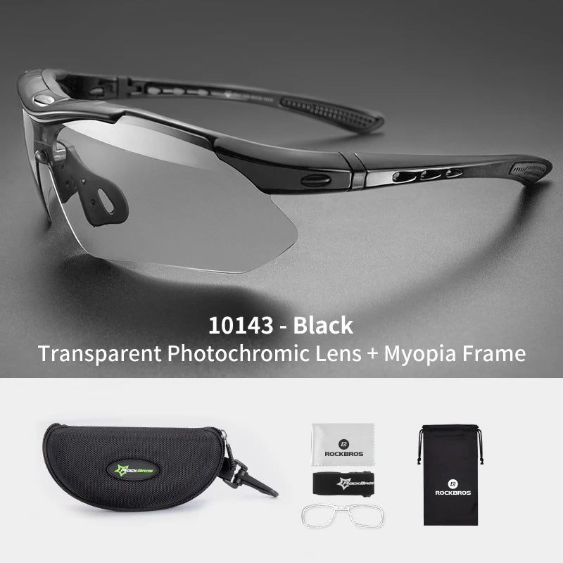ROCKBROS Photochromic Cycling Glasses Bicycle UV400 Sports Eyewear Ultralight Riding MTB Sunglasses Men Fishing Bike Equipment