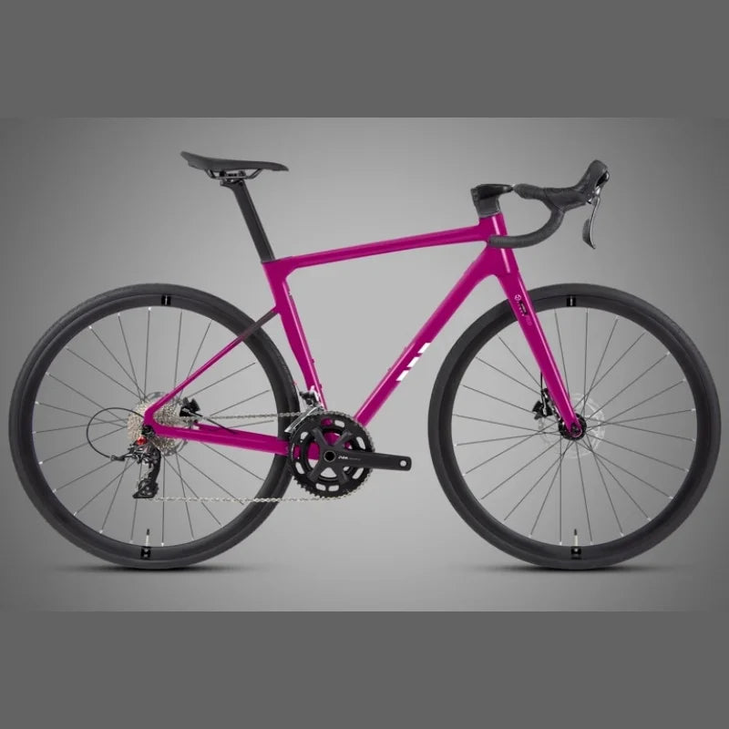 Twitter C6 Alu Alloy Road Bicycle Hydraulic Disc Brake 24 Speed Carbon Fiber Racing Ultra Light Thru Axle Hidden Cable