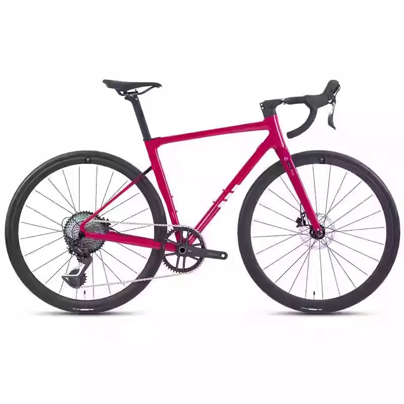 Twitter C6 Alu Alloy Road Bicycle Hydraulic Disc Brake 24 Speed Carbon Fiber Racing Ultra Light Thru Axle Hidden Cable