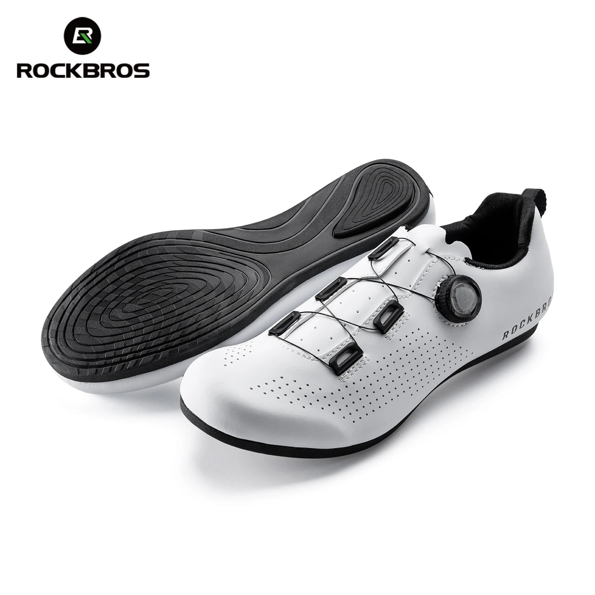 ROCKBROS Cycling Shoes Lightweight Breathable Non-assistant Flat Shoes Sneakers Adjustable Knob Quick Fastening Cycling Shoes