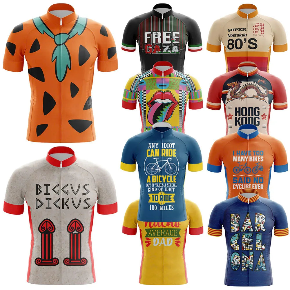 Special Idiot Men Cycling Jersey for Men Short Sleeve  MTB Maillot Downhill Pro Team Mountain Bicycle Clothing Customized