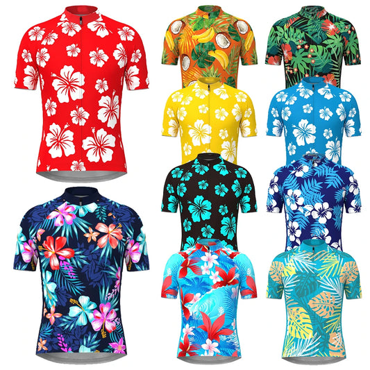 Hawaii Classic Men Cycling Jersey for Men Short Sleeve  MTB Maillot Downhill Pro Team Mountain Bicycle Clothing Customized
