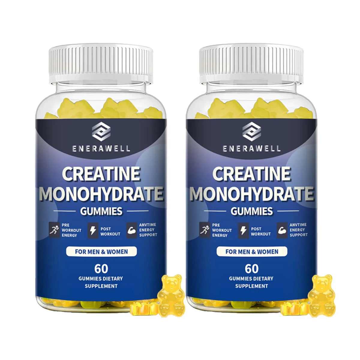 Creatine Monohydrate Gummies, Dietary Supplement, Supports Workout Recovery, Maintenance of Lean Muscle Mass, Supports Athletic Performance