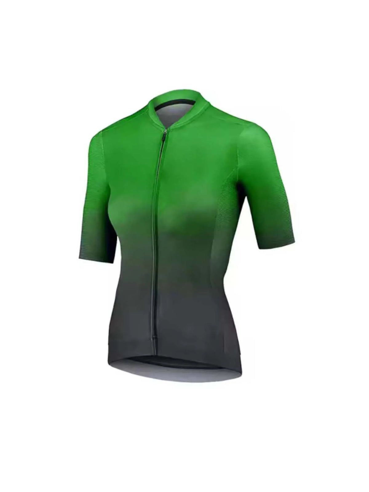 Short Sleeve Women‘s Cycling Jersey, Crewneck Full Zip Breathable Quick Dry Lightweight Bike Top