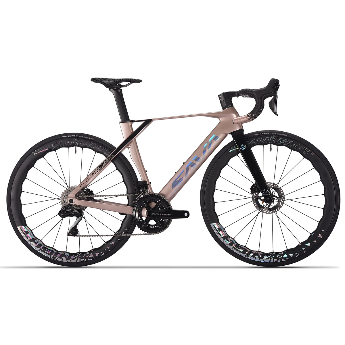 SAVA CRN R9 Carbon Fiber Electronic Shift Competition-Grade Aerodynamic Road Bike 24-Speed with SHIMAN0 DURA-ACE 9270 Di2 Kit