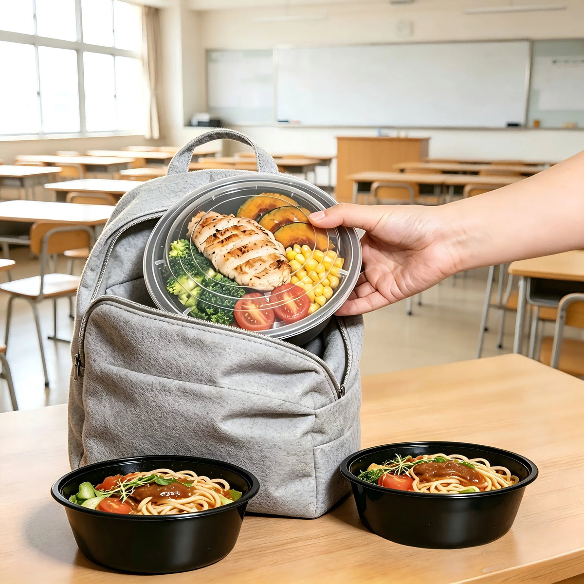 30 Sets Black PP Reusable 28oz Meal Prep Containers, Washable Plastic To-Go Food Boxes, Ideal for Restaurant Takeout, Office Workers, Students Lunch Packing, Holiday Parties & Daily Meal Storage