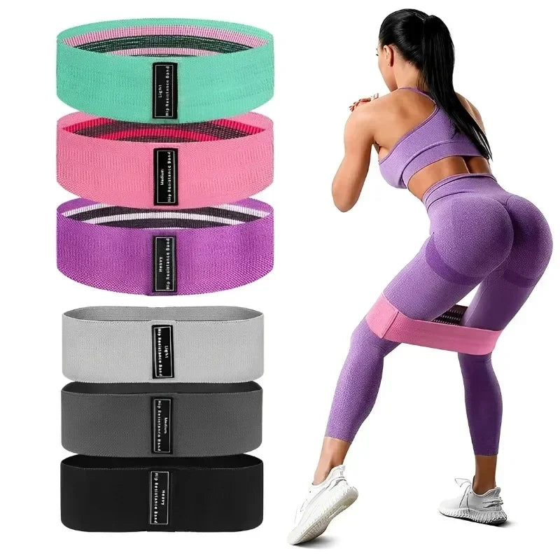 Non-Slip Fabric Booty Bands Widen Resistance Bands for Hip Legs Working Out Home Fitness Pilates Yoga Stretching For Women Men
