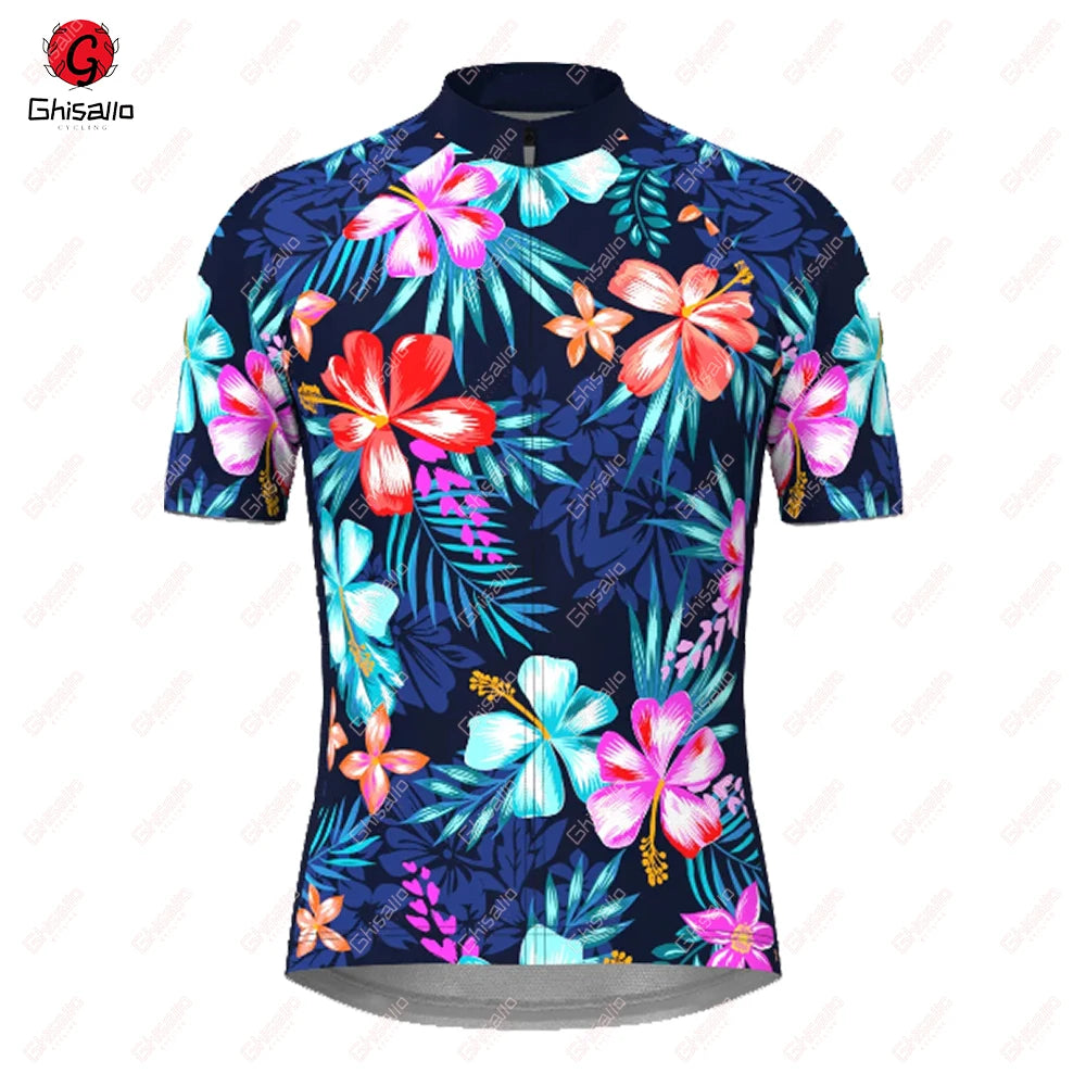Hawaii Classic Men Cycling Jersey for Men Short Sleeve  MTB Maillot Downhill Pro Team Mountain Bicycle Clothing Customized