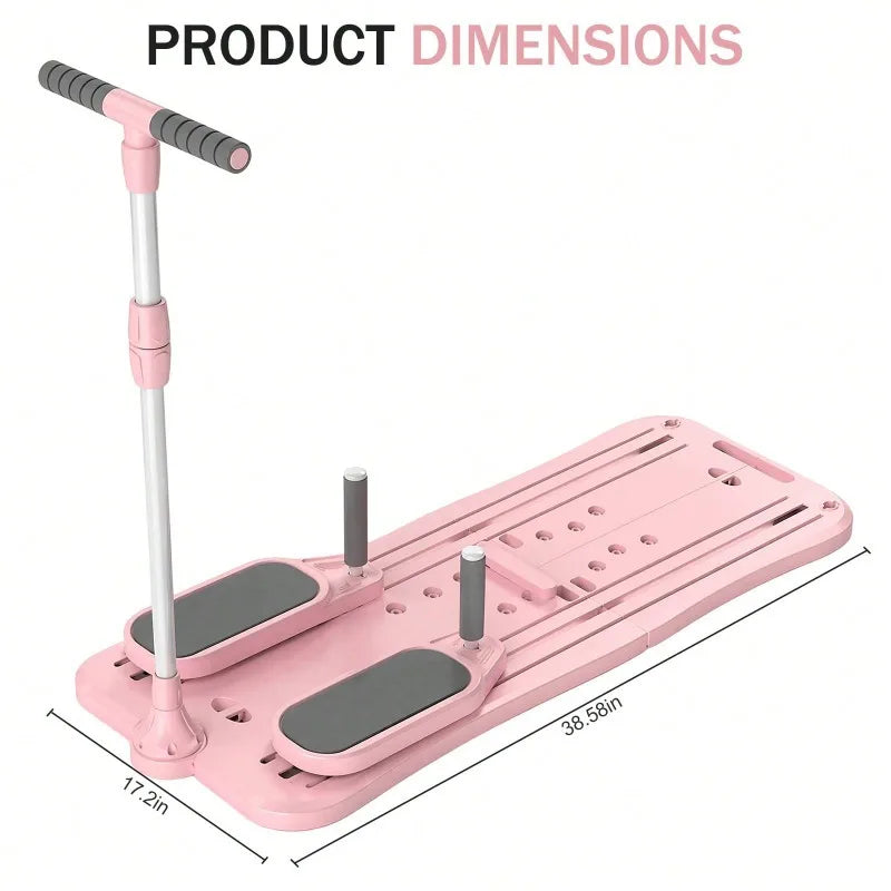 Adjustable Height Ski Machine Trainer, Foldable Pilates Board, Multifunctional Exercise Equipment For Leg Pelvic Floor Muscle Workout, Glute Training Device, Funny Fitness Equipment For Full Body Workout At Home, Christmas Gi