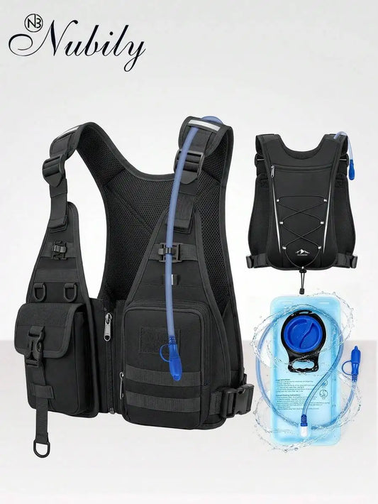 Hydration Backpack With 3.5L Hydration Bladder Lightweight Insulated 2L Hiking Backpack With Rain Cover For Men Women Water Back