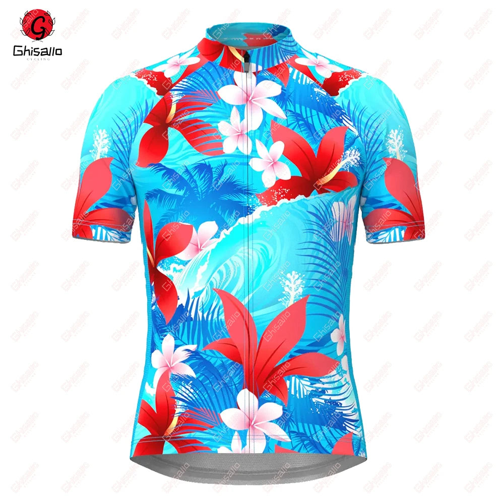 Hawaii Classic Men Cycling Jersey for Men Short Sleeve  MTB Maillot Downhill Pro Team Mountain Bicycle Clothing Customized