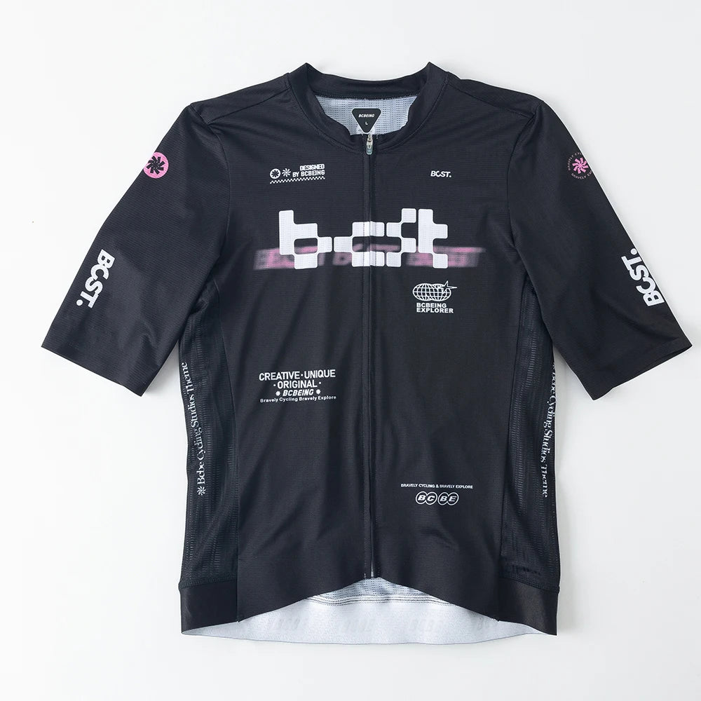 BCBE-ING New Summer Cycling Jersey Shorts Sleeve LightWeight CoolMax Fabric Breathable Quick Dry Race Fit Cycling Maillot