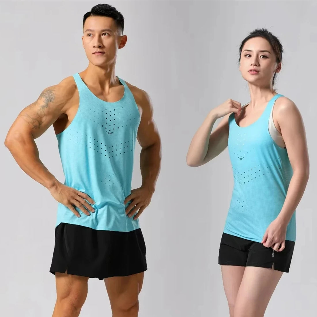 Mens Ultra-Light Quick-Dry Running Vest Summer Breathable Men Tops Marathon Athletics Fitness Gym Sport Training Workout Apparel