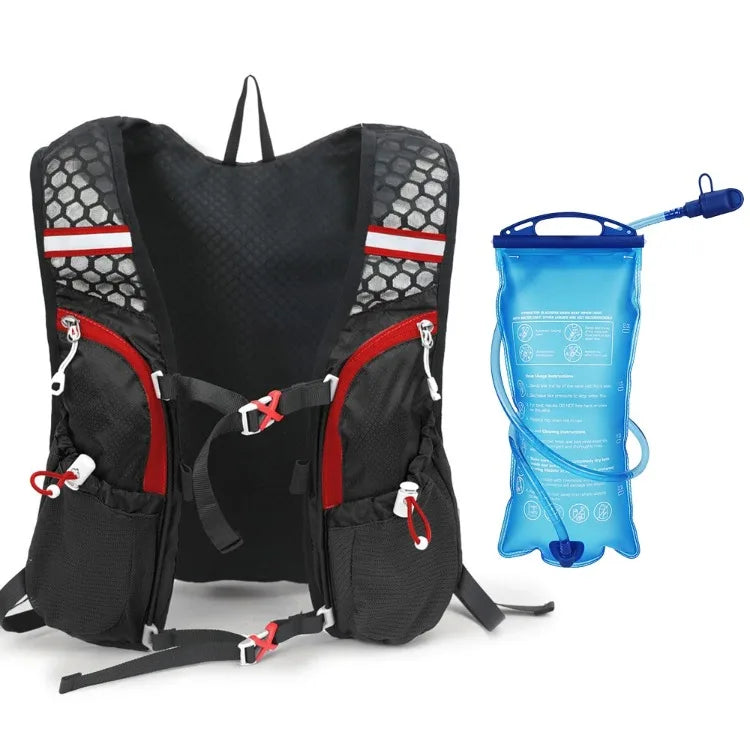 Sports hydrating vest Hydrating bag backpack with 2L water bag Ultra-light and breathable hydrating vest, suitable for outdoor running, riding, mountaineering and fishing
