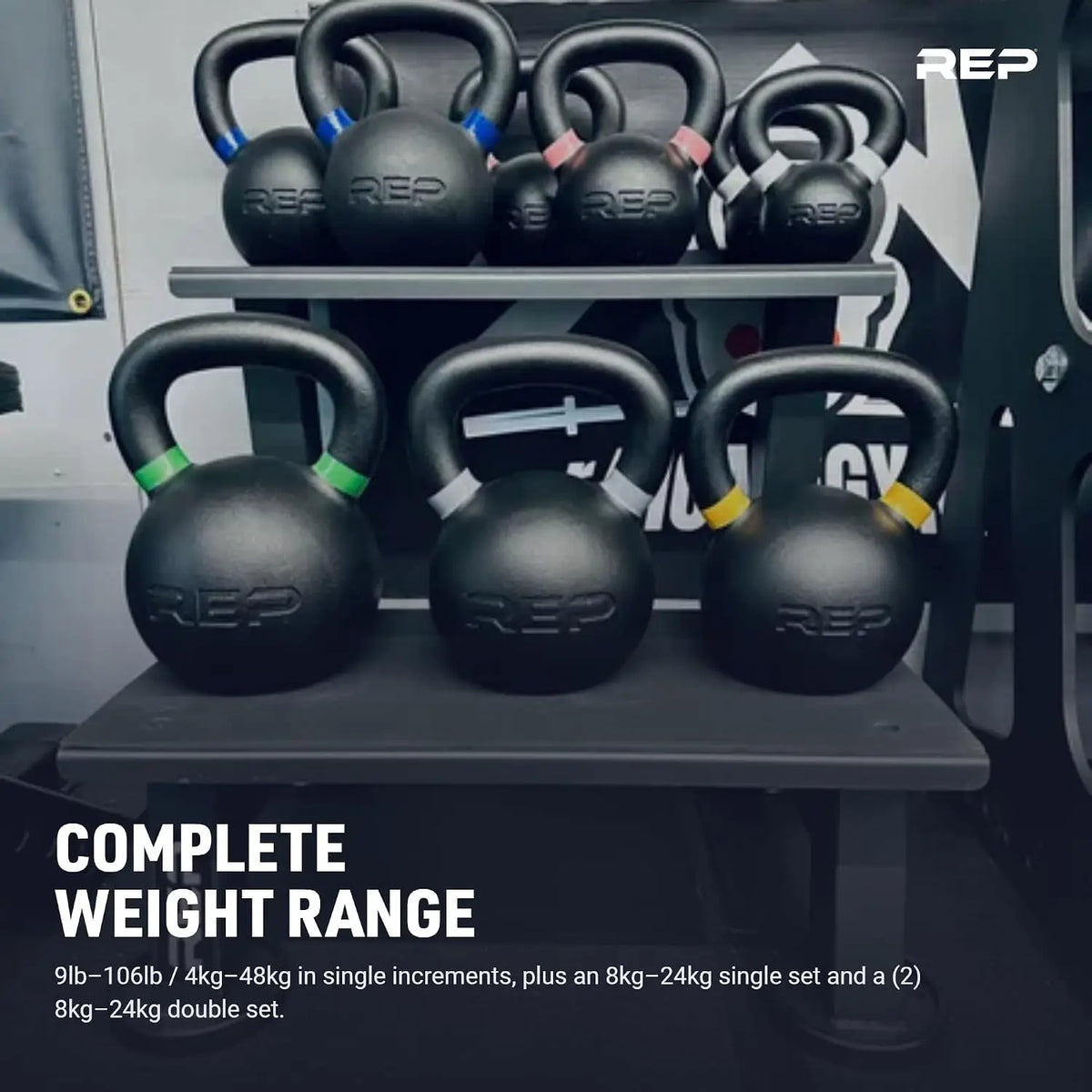 Fitness Kettlebell Set and Singles, 16kg Weight Range, Cast Iron, Strength Exercise Training, Home Gym, Power Workout Equipment, Free Weights, Dumbbell Alternative