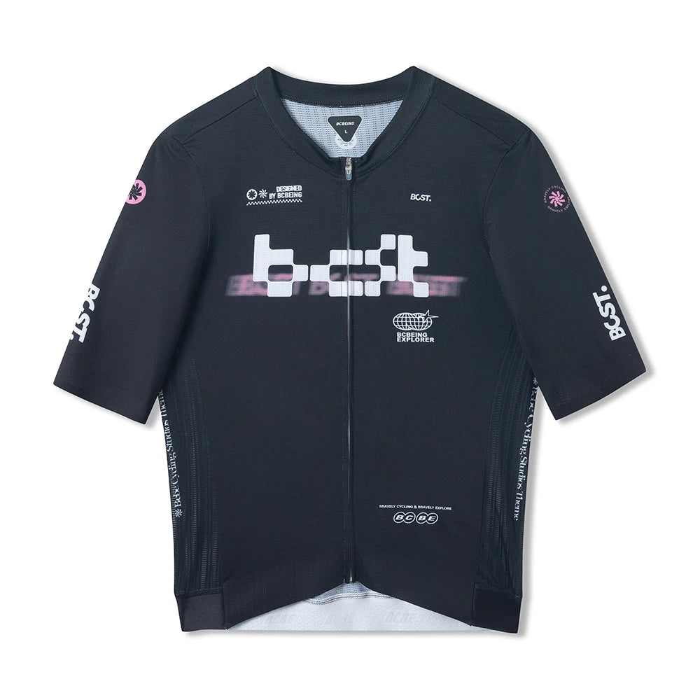 BCBE-ING New Summer Cycling Jersey Shorts Sleeve LightWeight CoolMax Fabric Breathable Quick Dry Race Fit Cycling Maillot