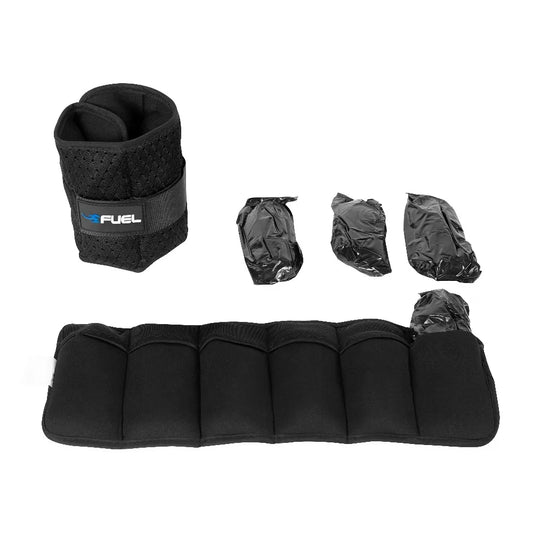 Adjustable Wrist Ankle Weights Pair 5lb Total with 6 Removable Weight Packs 2.5lb Each for Men and Women Fitness Exercise Training