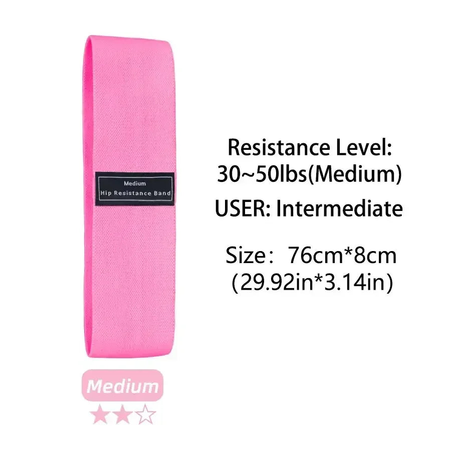 Non-Slip Fabric Booty Bands Widen Resistance Bands for Hip Legs Working Out Home Fitness Pilates Yoga Stretching For Women Men