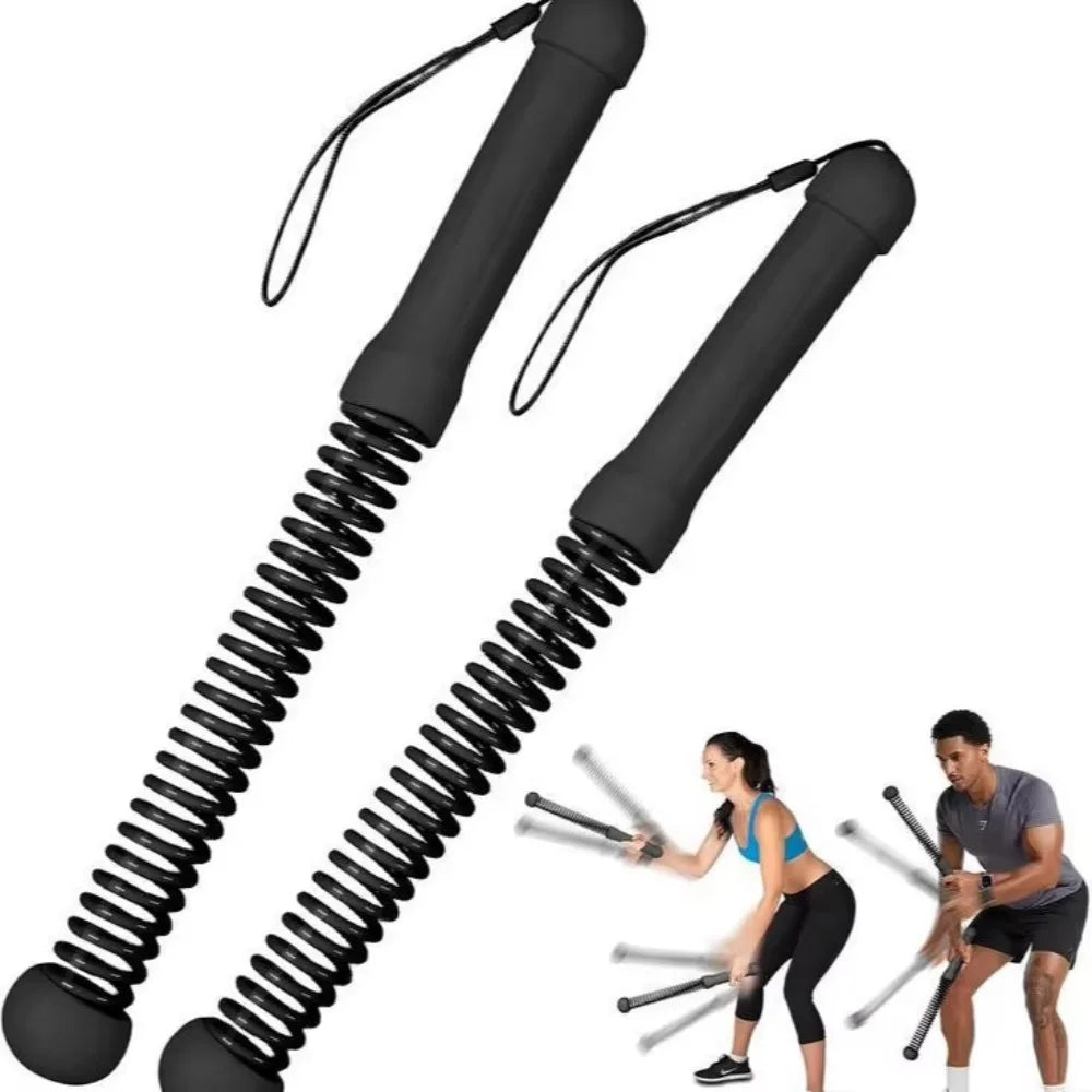 New Upgrade Quiet Weighted Cordless Battle Ropes, Portable Ropeless Fitness Rope for Home Gym, Men Women Indoor Outdoor Workouts