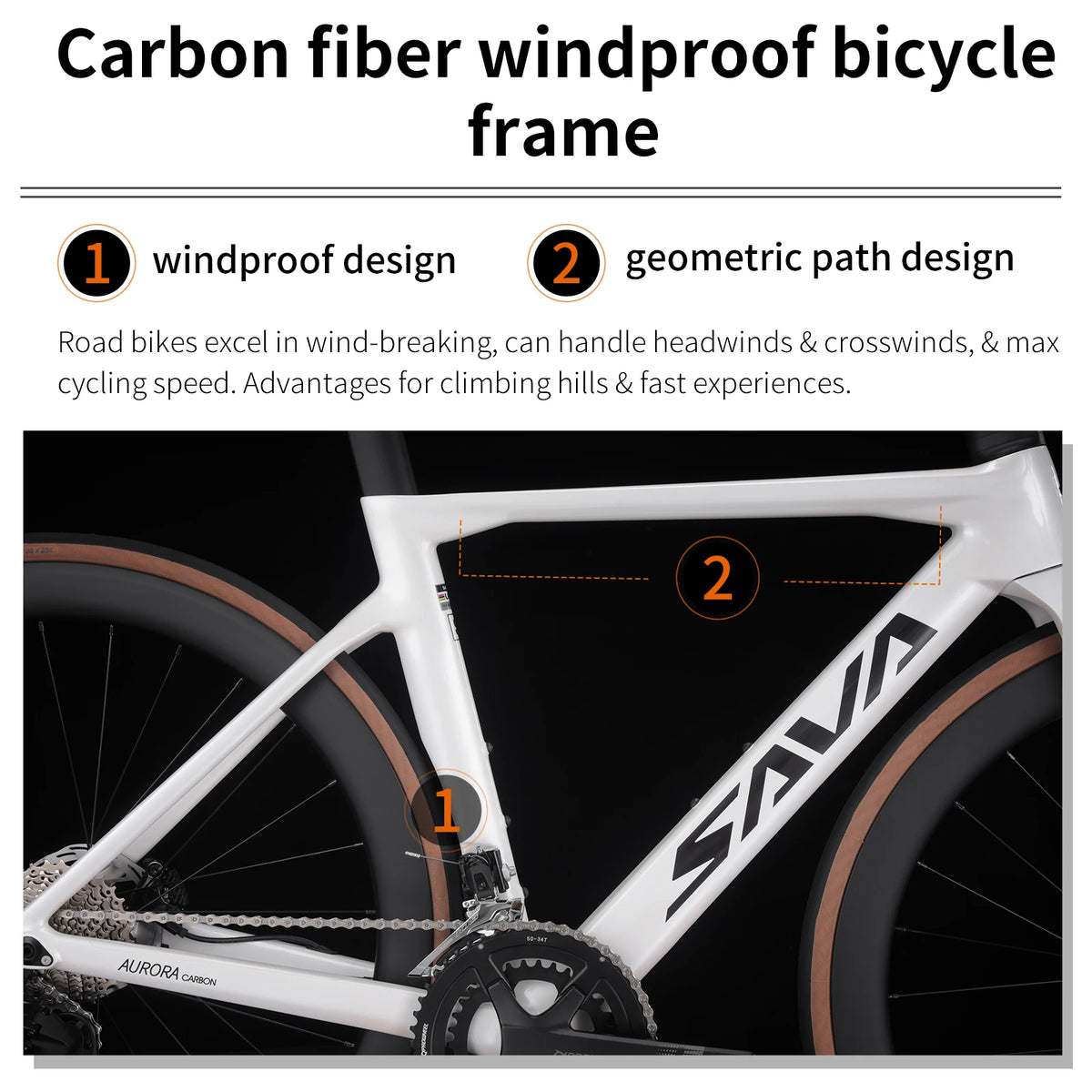 Ships from US SAVA R08-7120 24 Speed Road Bike full Carbon Road Bike with SHIMAN0 105 R7120 2*12 Group Sets