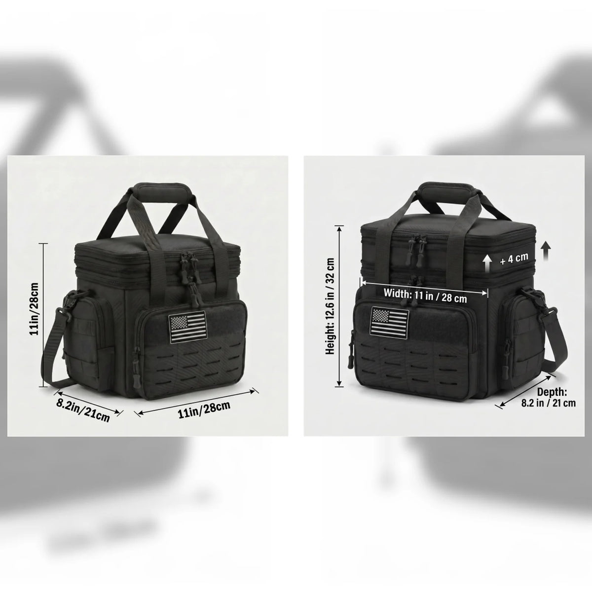 18L Insulated Lunch Bag Tactical Cooler Box for Men Women Expandable Leakproof Thermal Lunch Box Work Office Adults Reusable Large Capacity Meal Prep Bag Heavy Duty Camping Picnic Outdoor Travel School Commuter Construction W