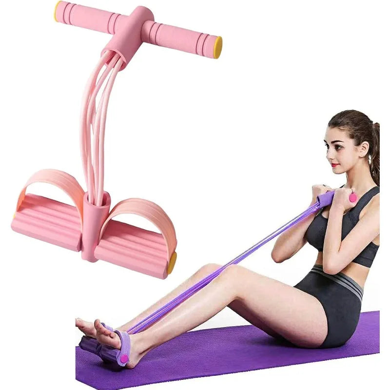Full Body Workout Resistance Bands, 38cm Portable, TPE Elastic Tubes with Foam Grips, for Strength & Toning at Home/Gym