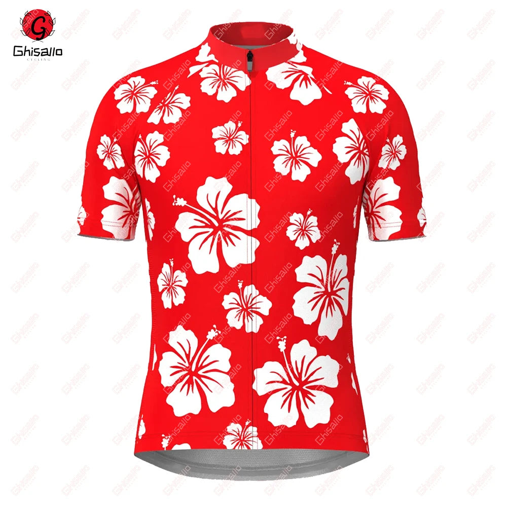 Hawaii Classic Men Cycling Jersey for Men Short Sleeve  MTB Maillot Downhill Pro Team Mountain Bicycle Clothing Customized