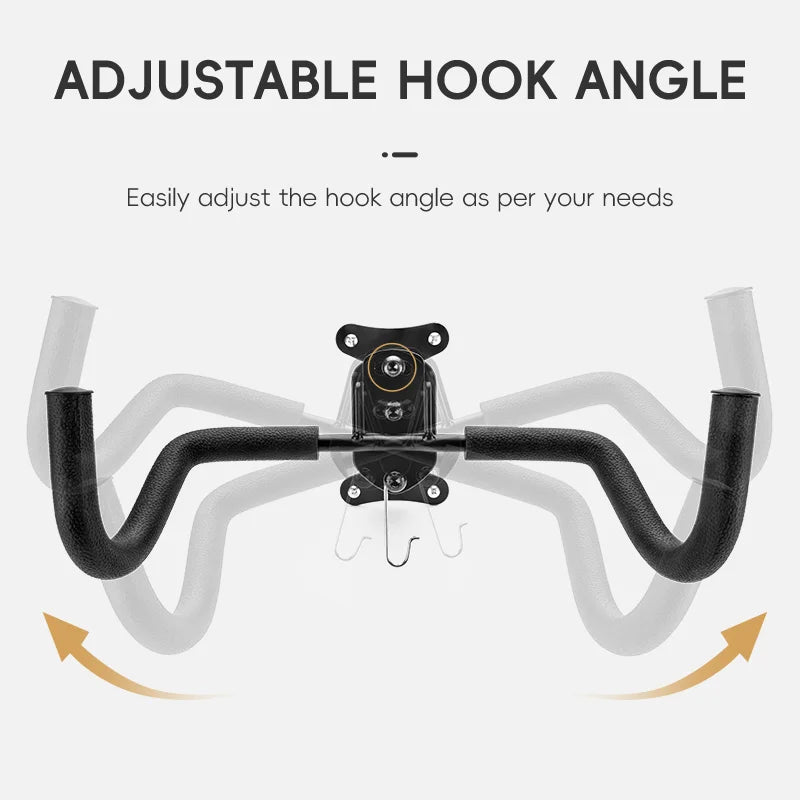 ROCKBROS Bike Rack Wall Mount Garage Home Adjustable Bicyle Rack Horizontal Bike Hook Thickened Reinforced MTB Road Bike Holder