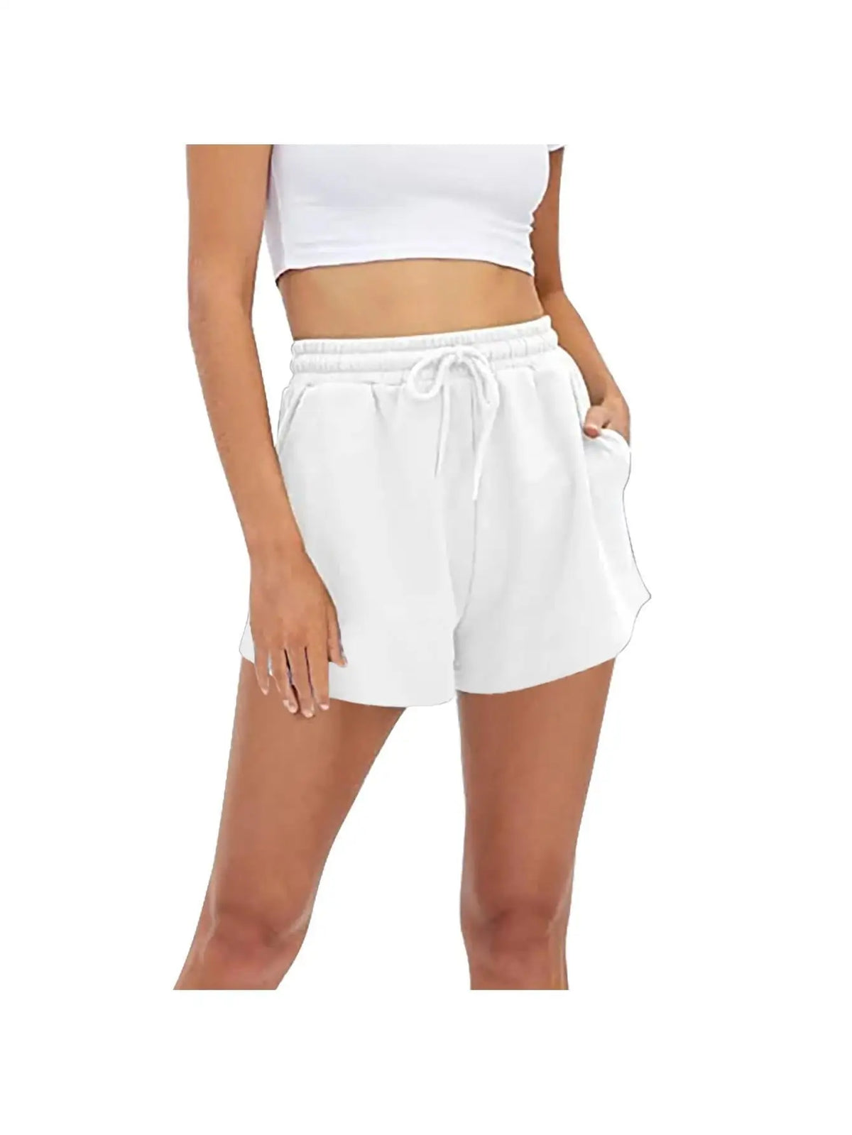 Womens Sweat Shorts with Pockets Casual Summer Comfy Lounge Shorts,Athletic Workout