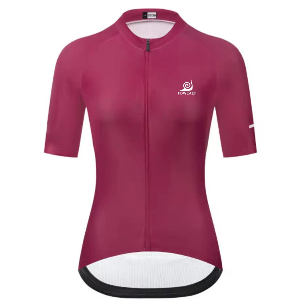 Women's Cycling Jersey Short Sleeve Racing Tops Bicycle Bike Wear Maillot Cyclist Clothes Shirt for Sports Active Outdoor
