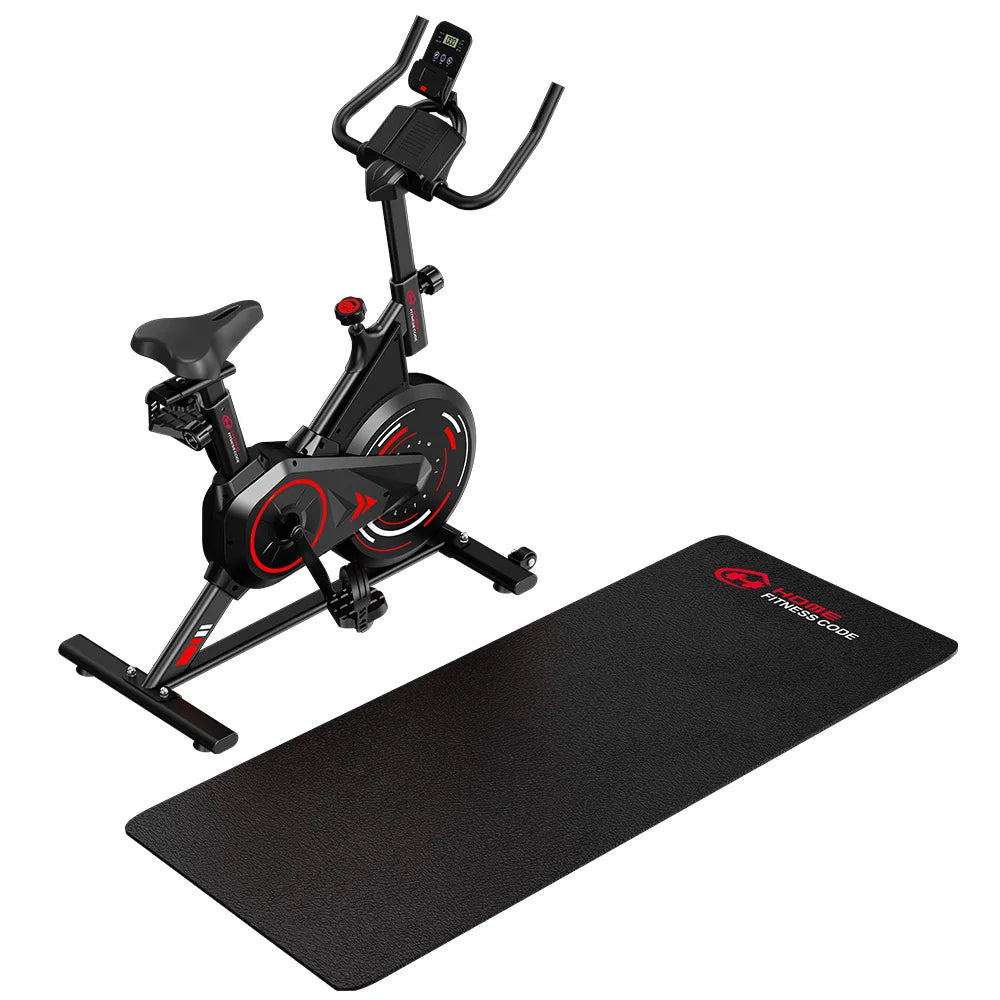 Exercise Bike Resistance Stationary Bicycle Low Noise, Heavy 6KG Flywheel and LCD Monitor 120kg for Home Indoor Bike