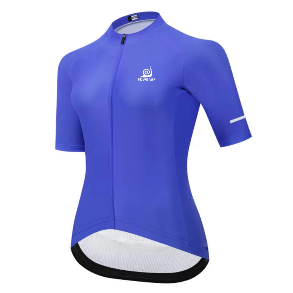 Women's Cycling Jersey Short Sleeve Racing Tops Bicycle Bike Wear Maillot Cyclist Clothes Shirt for Sports Active Outdoor