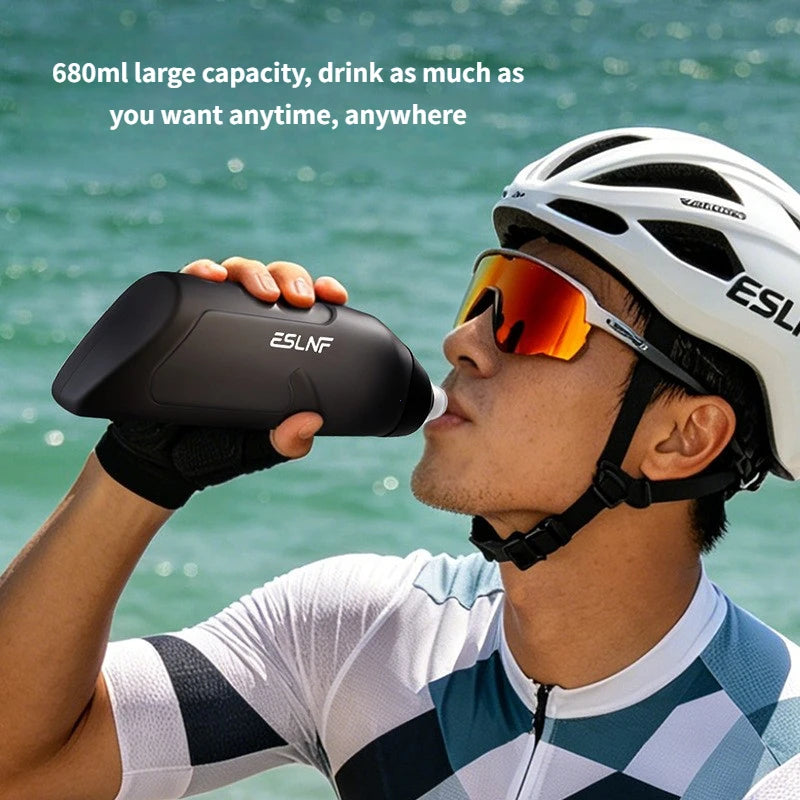 680ml Aerodynamic Bike Water Bottle Set Squeeze Drink Road Bike Frame Down Tube BPA Free Leak Proof Cycling Bottle