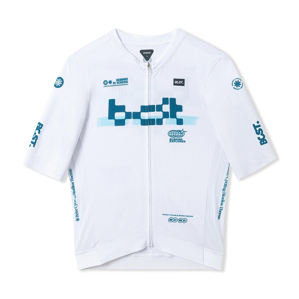 BCBE-ING New Summer Cycling Jersey Shorts Sleeve LightWeight CoolMax Fabric Breathable Quick Dry Race Fit Cycling Maillot