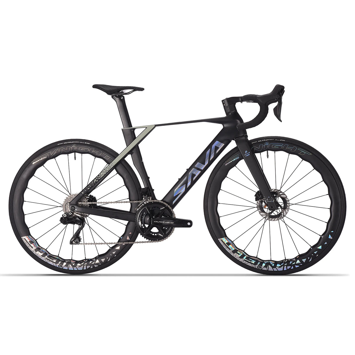 SAVA CRN R9 Carbon Fiber Electronic Shift Competition-Grade Aerodynamic Road Bike 24-Speed with SHIMAN0 DURA-ACE 9270 Di2 Kit