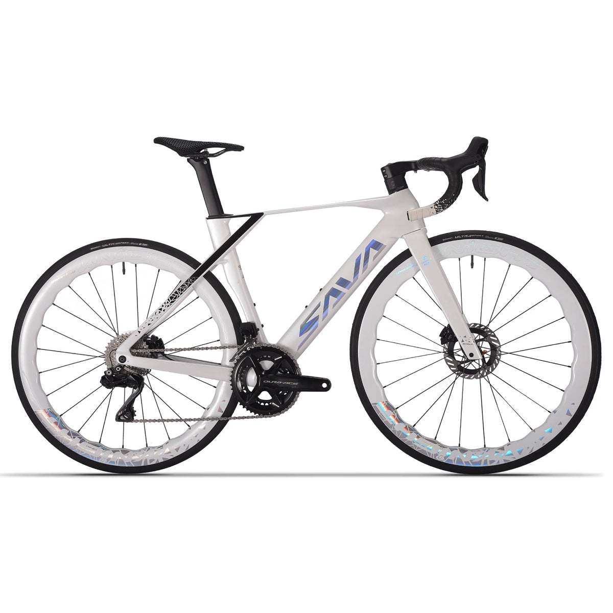 SAVA CRN R9 Carbon Fiber Electronic Shift Competition-Grade Aerodynamic Road Bike 24-Speed with SHIMAN0 DURA-ACE 9270 Di2 Kit
